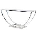 Console High Quality Stainless Steel Table Mirror Polished Console Table With White Mirror