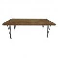 Antique rustic wood folding dining Table