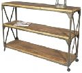 Industrial Vintage Iron and Wood Book shelf