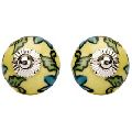 Colorful Round Ceramic Door Knob