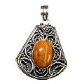 tiger eye gemstone pendant