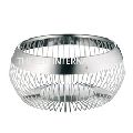 Decorative oval shape metal polish wire basket