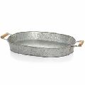 Galvanized oval Tray