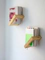Wooden Wall Book Stand