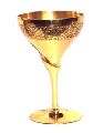 GOLD PLATED WINE GOBLET