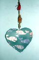 Heart shape fish printed wall hanging decoration