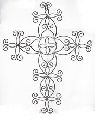 Metal Holy Cross wall hanging decoration