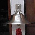 Silver maritime ship bell