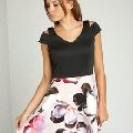 Chic Cold Shoulder Women Clothing Casual Swing Dress