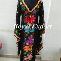 hand embroidery long sleeve party dress long kaftan dress