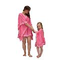 Mother Daughter Matching Pink Beach Wear