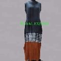 Women long dress in knitted fabric sleeveless fit to body casual long dress
