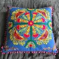 Woolen Aari Embroidery Cushion Cover