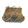 Beaded Fabric Ladies Coin Purse