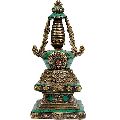 Buddhist Stupa Brass Statue