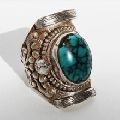 Ethnic Handmade Natural Stone Tibetan Rings