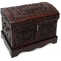 Hand Carved Large Wooden Jewelry Boxes