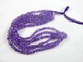 Natural Amethyst Heishi spacer Beads