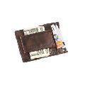 buff leather wallet money clip
