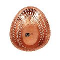 copper oval bread serving basket
