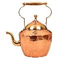 copper tea pot kettle with brass handle