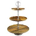 Three TIER WOODEN CAKE STAND