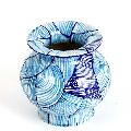 Handmade Blue Pottery Vase