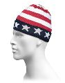 US flag style beanie cap