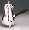Brass silver plated tea pot