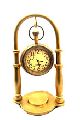 Gold plated vintage desk clock