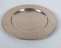 Round Copper Finished Charger Plate