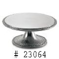 Aluminum Polished Beaded Cake Stand