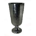 Hammered Metal Flower Vase