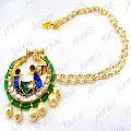 Colored Kundan Stone Pearl Beaded Big Round Nose Ring