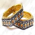Rhodium Gold Plated Ruby CZ Stone Bracelet