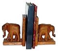 Wooden Elephant Bookends