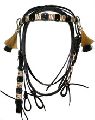 Designer Leather Headstall with Braiding