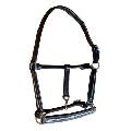 Leather Horse Halter with Chain