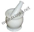 Real Marble Mortar Pestle