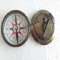 Brass Marine sundial Clock Compass