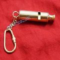 Whistle Brass Key Ring