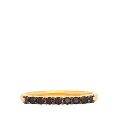 Black Spinel Gold Plated Silver Ring
