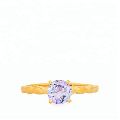 Tanzanite Gold Plated Sterling Silver Ring