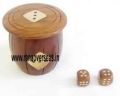 Wooden Dices Box With Dices