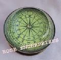 Antique Brass Lens Compass