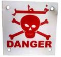 Embossed Danger Signs Plates