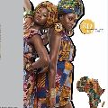 Imitation African print fabric