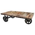 iron metal Cart Coffee Table