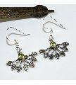 Attractive Design Green Peridot 925 Sterling Silver Earring