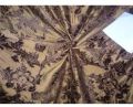 54 inch wide silk dupioni bronze x brown velvet embroidery